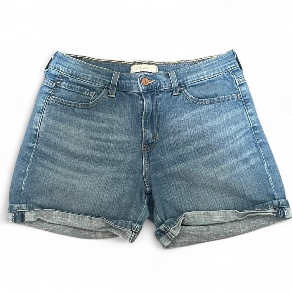 vintage levi 515 cuffed denim jean shorts